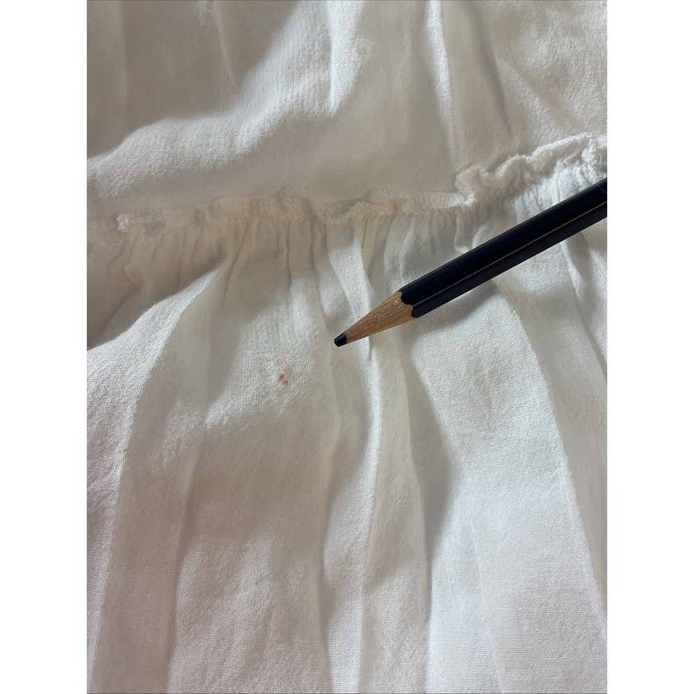 Free‎ People Maxi Skirt Ivory Tiered Gauze Coastal Langenlook Smocked Waist XS - Picture 10 of 12